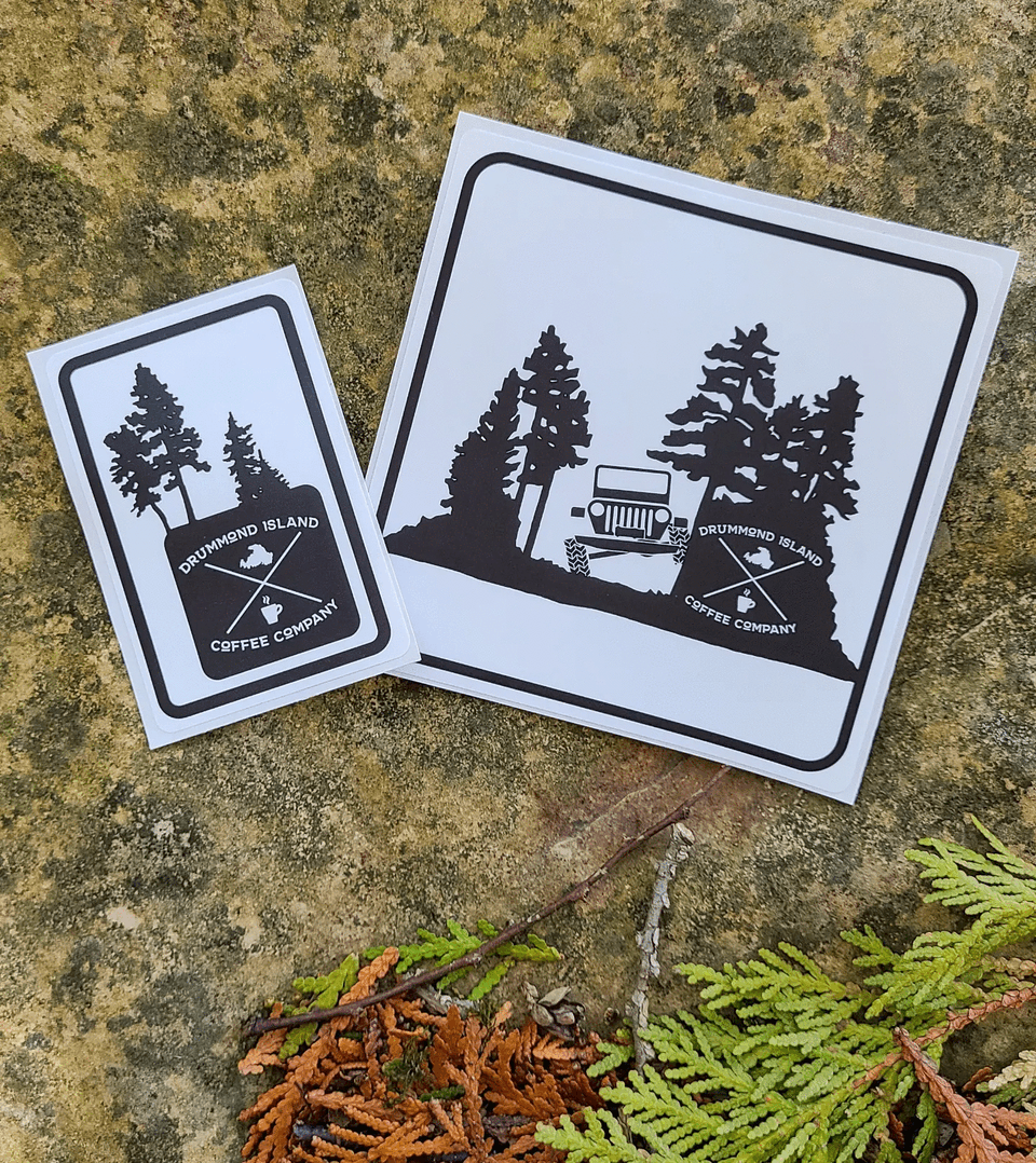 Sticker Bundle Drummond Island Coffee Company